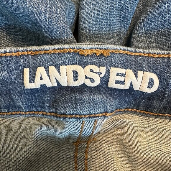 Lands End Womens Blue Mid Rise Curvy Skinny Jeans Size  2 Petite - Picture 6 of 12